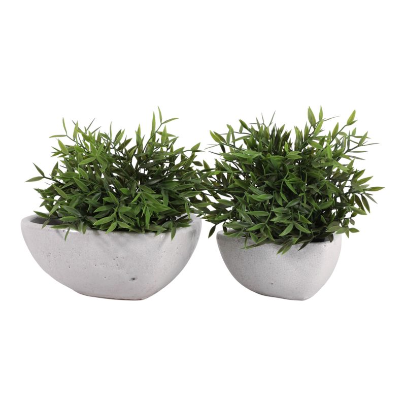 DEVONCLIFF SET OF 2 WHITE PLANTER 4 (IN) - Imagen 3