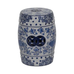 FLINTHAM BLUE GARDEN STOOL 18 (IN)