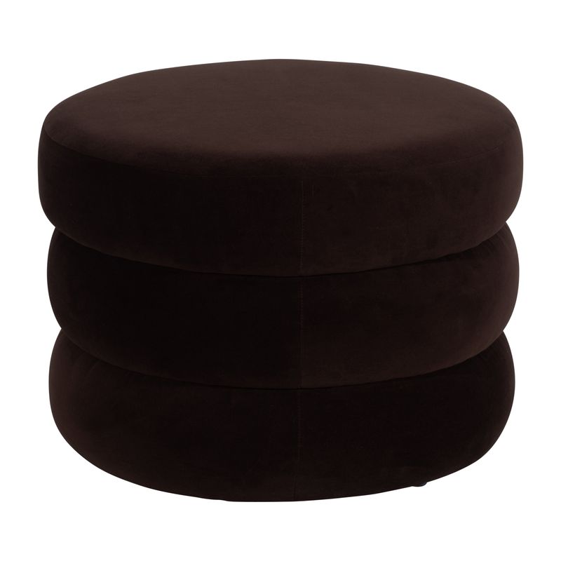 PEARLMILL BROWN OTTOMAN 17 (IN)
