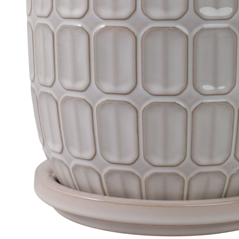 LEONAHAM SET OF 2 WHITE PLANTER 7 (IN) - Imagen 6