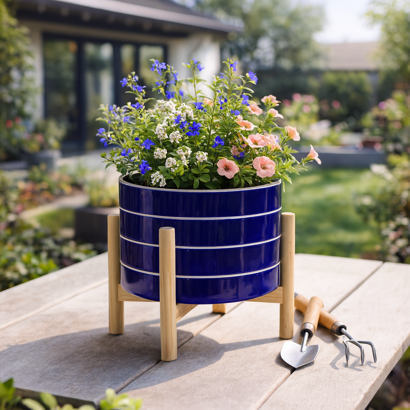 GLENHAVEN BLUE PLANTER 9 (IN) - Imagen 2