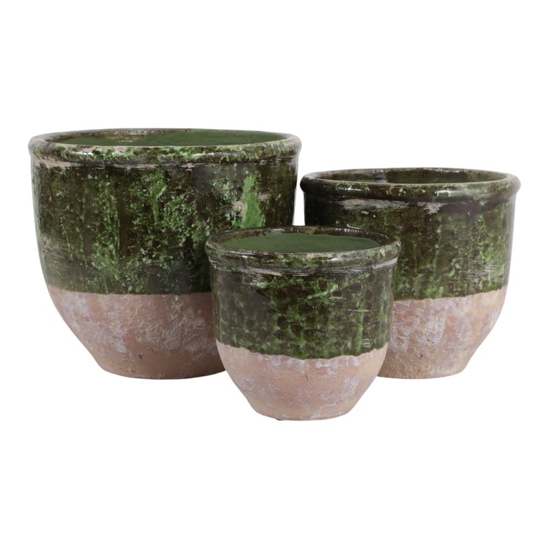 HAYFORDWAY SET OF 3 GREEN PLANTER 8 (IN) - Imagen 6
