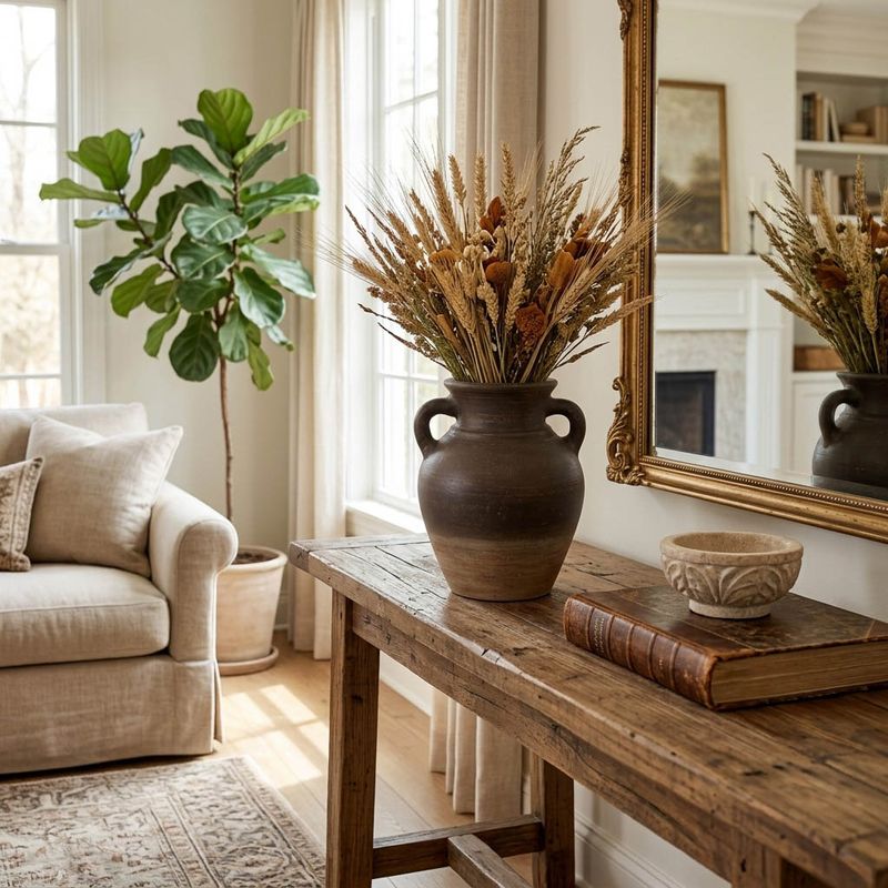 CARLINROSE BROWN VASE 10 (IN) - Imagen 2