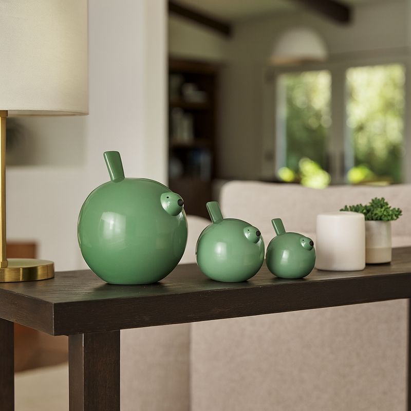 HARKENLEY SET OF 3 GREEN DECOR 7 (IN) - Imagen 2