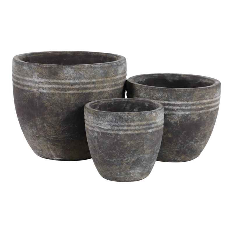 EDGEGATE SET OF 3 BROWN PLANTER 8 (IN) - Imagen 5