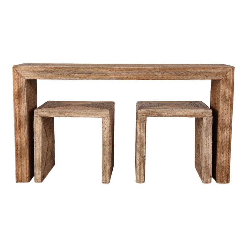 WARRENWORTH SET OF 3 TAN CONSOLES 55 (IN)