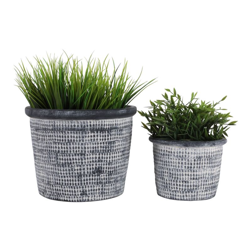 KENDALLWICK SET OF 2 BLUE PLANTER 9 (IN) - Imagen 3