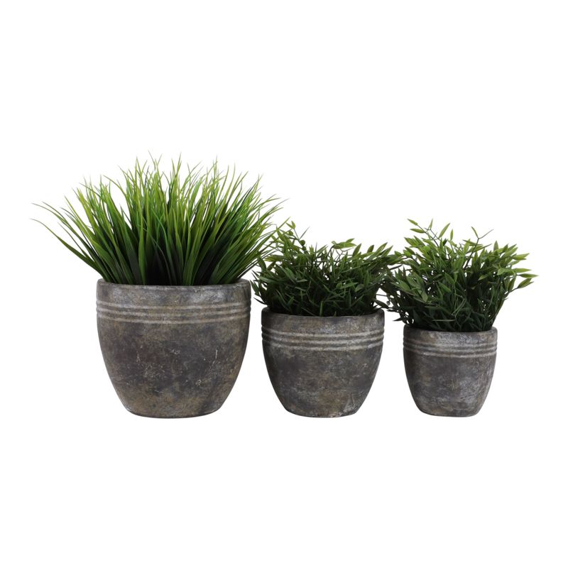EDGEGATE SET OF 3 BROWN PLANTER 8 (IN) - Imagen 3