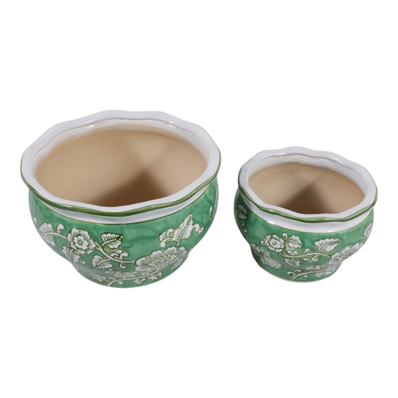 HENLEYDALE SET OF 2 GREEN PLANTER 6 (IN) - Imagen 6
