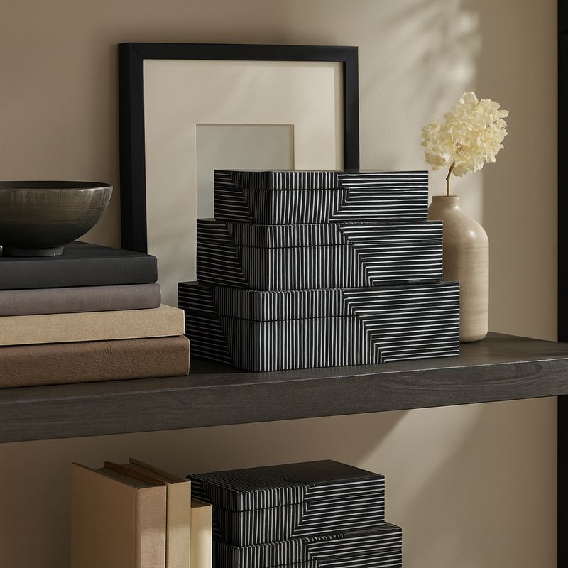 HENSONSHAW SET OF 3 BLUE BOXES 4 (IN) - Imagen 2