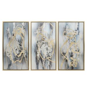 SHAYVALE SET OF 3 BLUE ART 42 (IN)