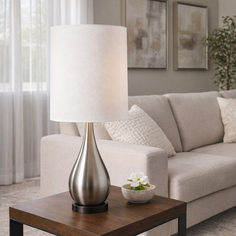HAROLDWAY SILVER LAMP 28 (IN) - Imagen 2
