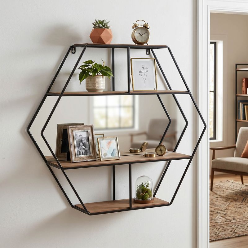 GARFIELDLEY BROWN WALL SHELF 24 (IN) - Imagen 2
