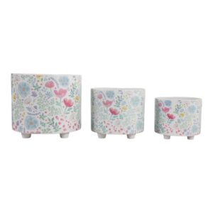 CALTONCROSS SET OF 3 BLUE PLANTER 11 (IN)