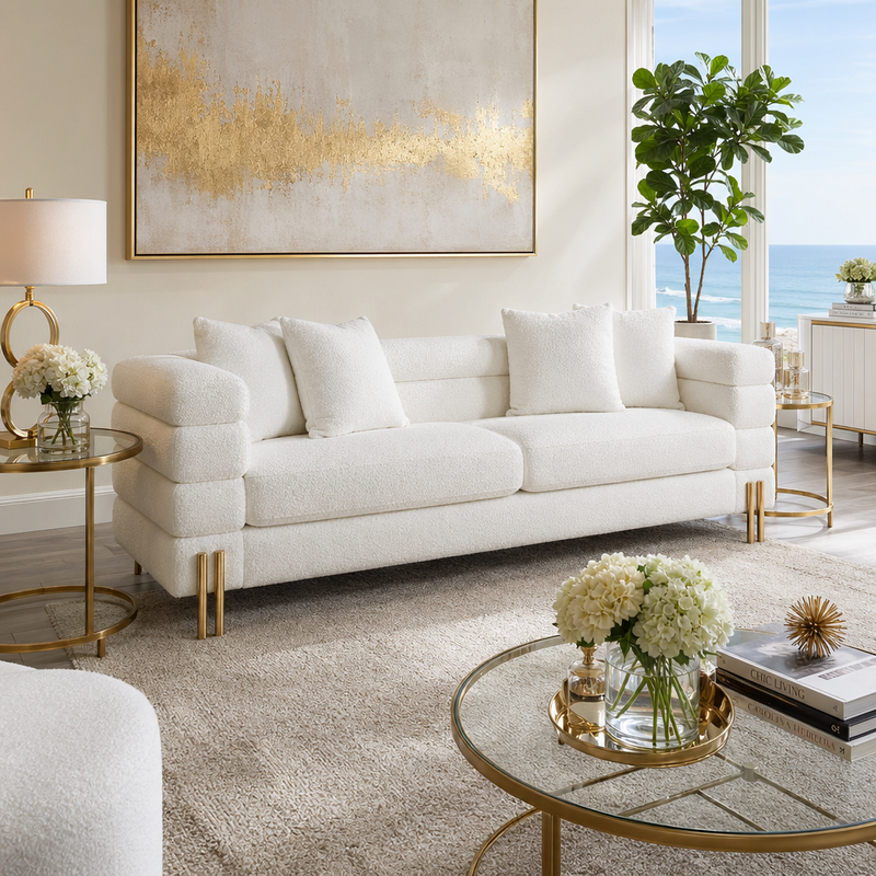 ESSEXRIDGE WHITE SOFA 91 (IN) - Imagen 2